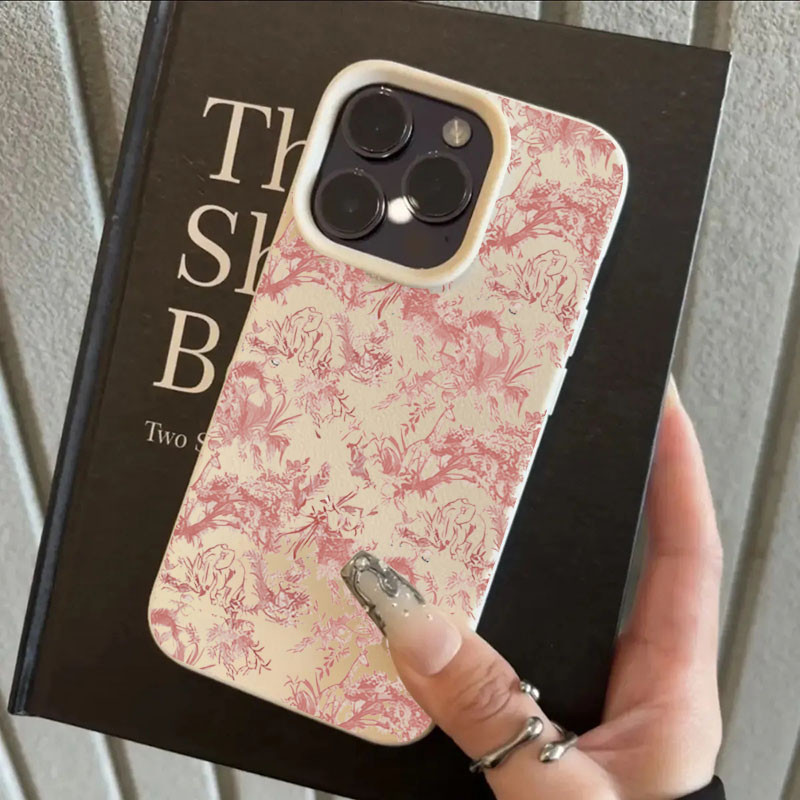 Vintage Floral Pattern Soft Case - Casing Telepon dengan Motif Seni Botani