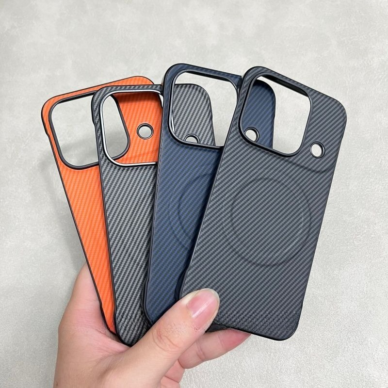 Ultra Thin Frameless Phone Cover - Casing Ponsel Tanpa Bingkai Pola Serat