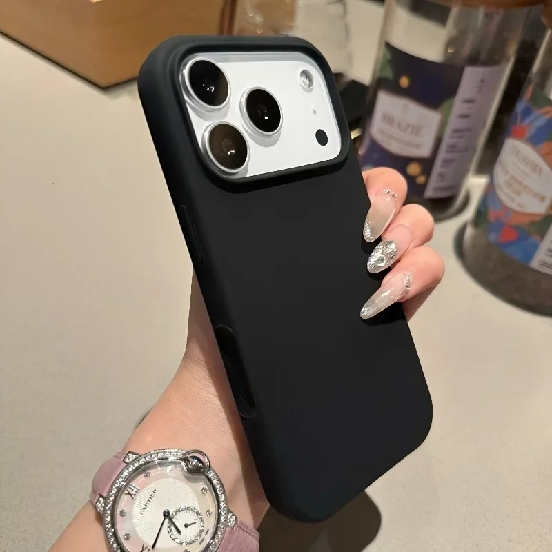 Liquid Silicone Magnetic Phone Case - Casing Ponsel Silikon Cair Magnetik yang