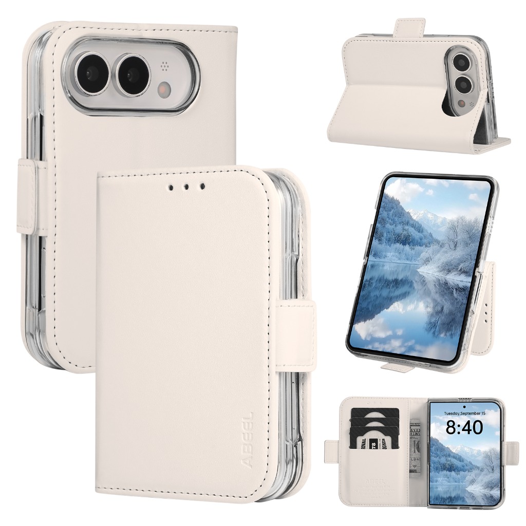 Leather Wallet Card Holder Phone Cover - Dompet Kartu dengan Fitur Pemblokir RFID,