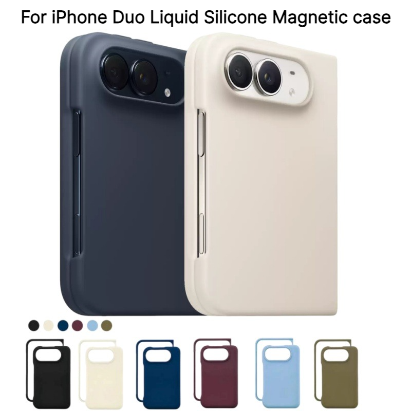 Liquid Silicone Magnetic Phone Case - Casing Ponsel Magnetik dengan Tekstur Silikon