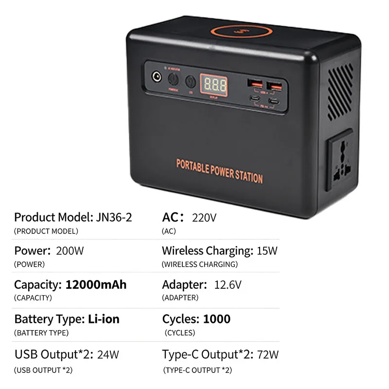 Stasiun Daya Portabel 200W, 22 - Power Banks ulasan dan harga