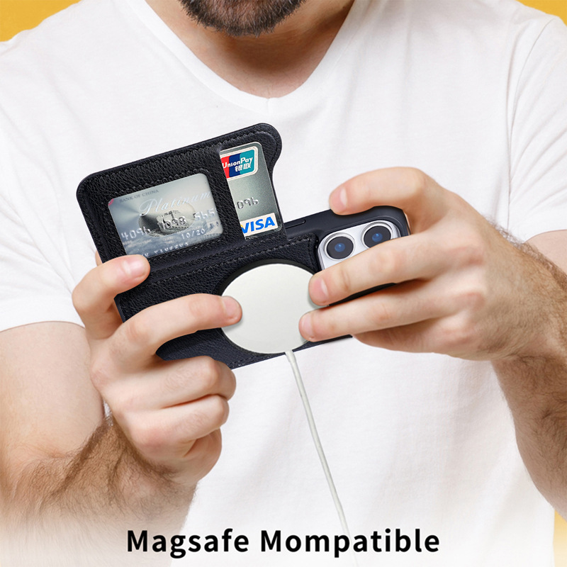 Casing Ponsel Dompet Kartu Kul - Leather Wallet Card Holder Phone Cover ulasan dan harga