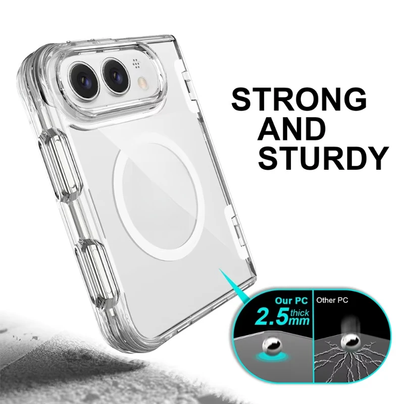 Casing ponsel magnetik keras P - Clear Shockproof Bumper Case ulasan dan harga