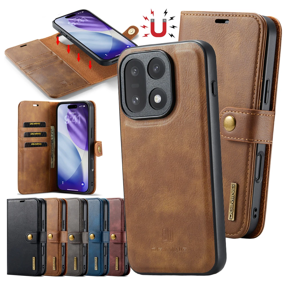 Casing Kulit Lipat Magnetik 2  - Leather Wallet Card Holder Phone Cover ulasan dan harga